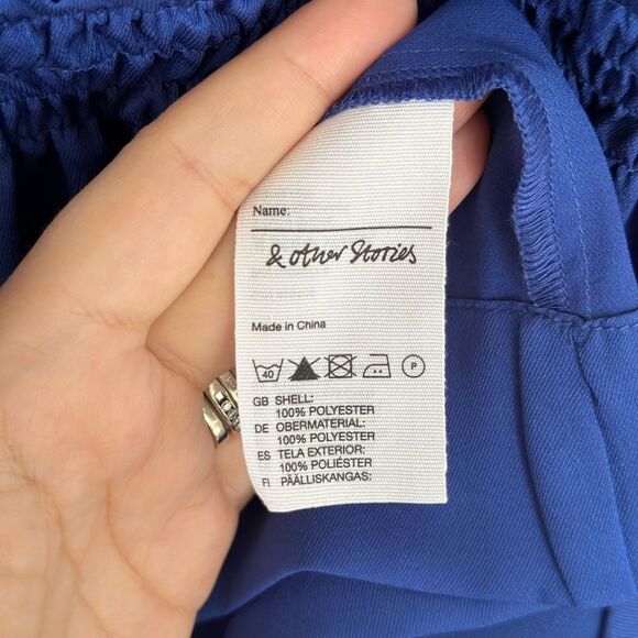 & Other Stories Blue Mini Dress Size XS - Picture 6 of 7